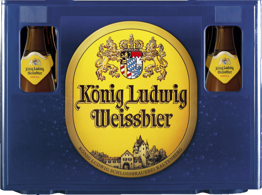 Konig Ludwig Weissbier krat met 20 flessen van 50cl